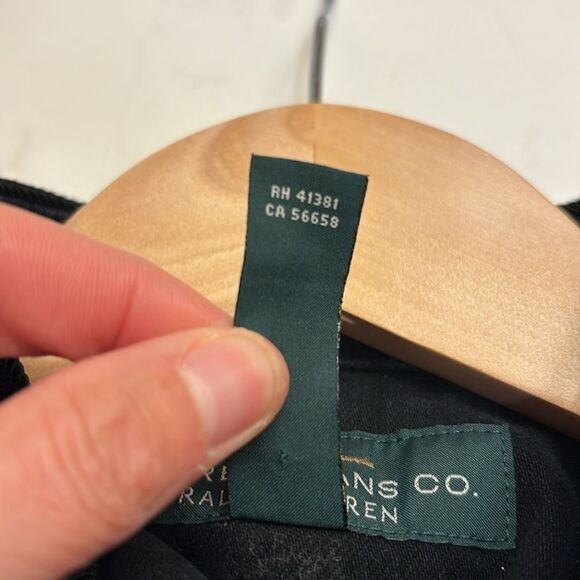 Ralph Lauren black denim woman's jacket w velvet at the collar/sparkly buttons - Picture 15 of 16